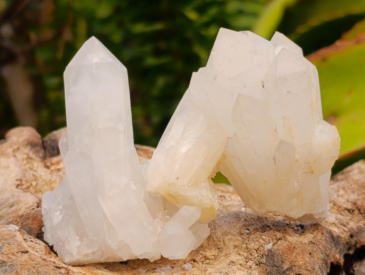 Natural Quartz Clusters x 15 From Madagascar - Toprock Gemstones and Minerals 