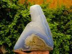 Polished Large Blue Lace Agate Standing Free Form x 1 From Nsanje, Malawi - Toprock Gemstones and Minerals 