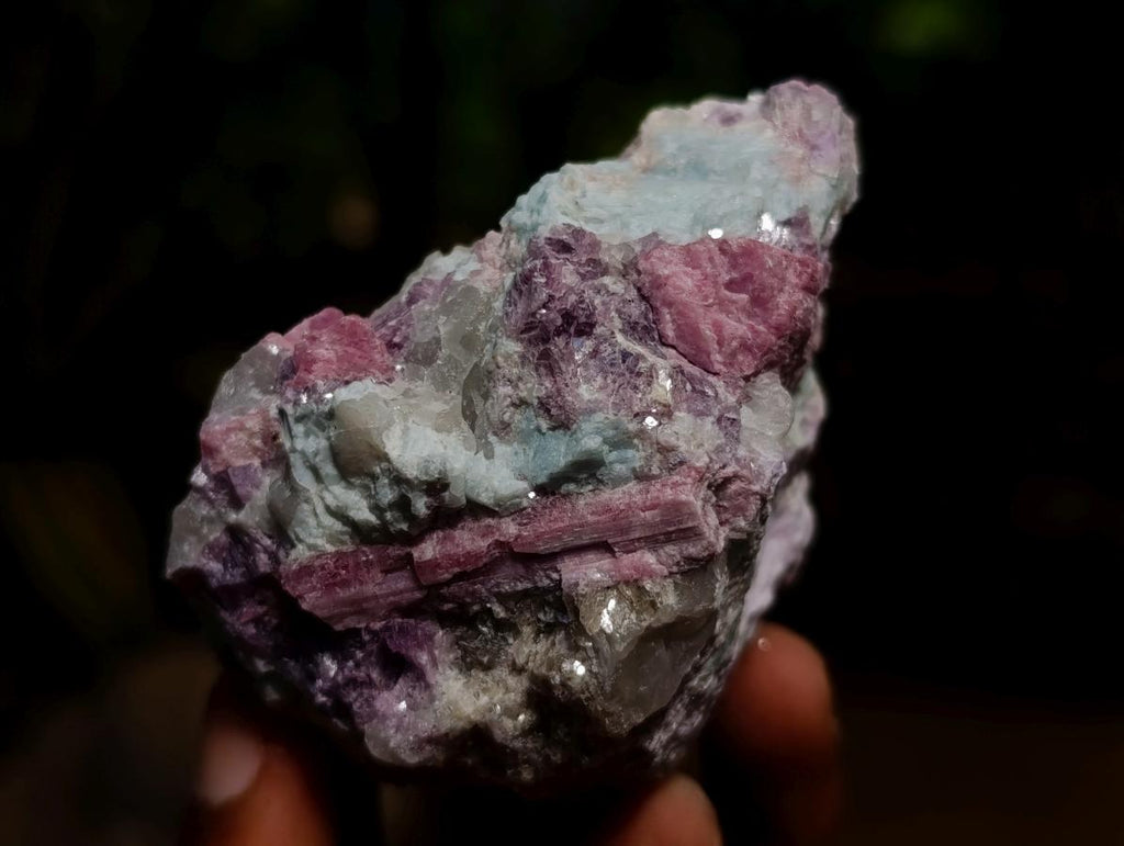 Natural Pink Rubellite Tourmaline Specimens x 12 From Karibib, Namibia - Toprock Gemstones and Minerals 
