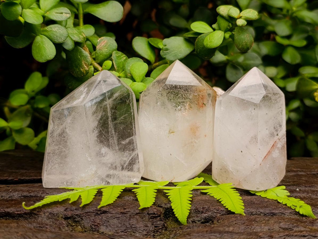 Polished Clear Quartz Display Crystals x 12 From Madagascar - Toprock Gemstones and Minerals 