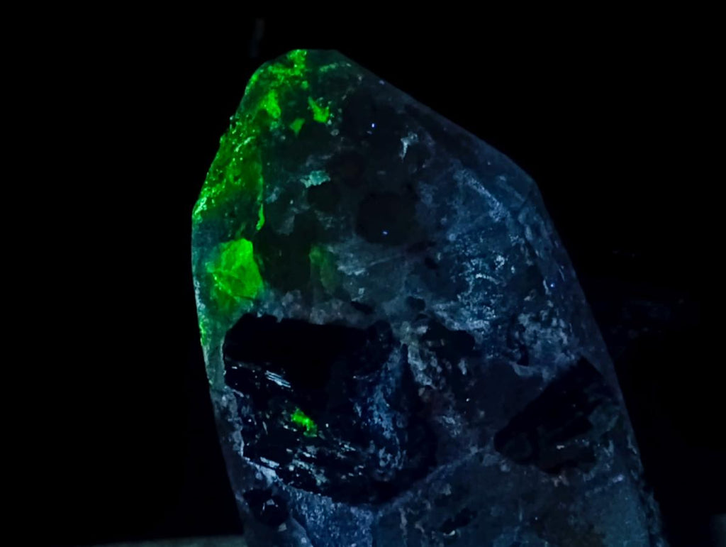 Natural Smokey Quartz with Black Tourmaline Specimens x 2 From Erongo, Namibia - Toprock Gemstones and Minerals 