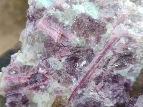 Natural Pink Rubellite Tourmaline Specimens x 3 From Karibib, Namibia - Toprock Gemstones and Minerals 
