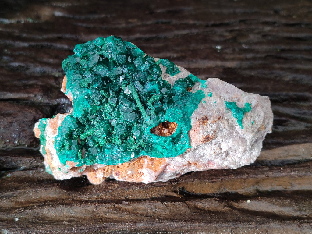 Natural Dioptase on Dolomite Specimens x 2 From Likasi, Congo - Toprock Gemstones and Minerals 