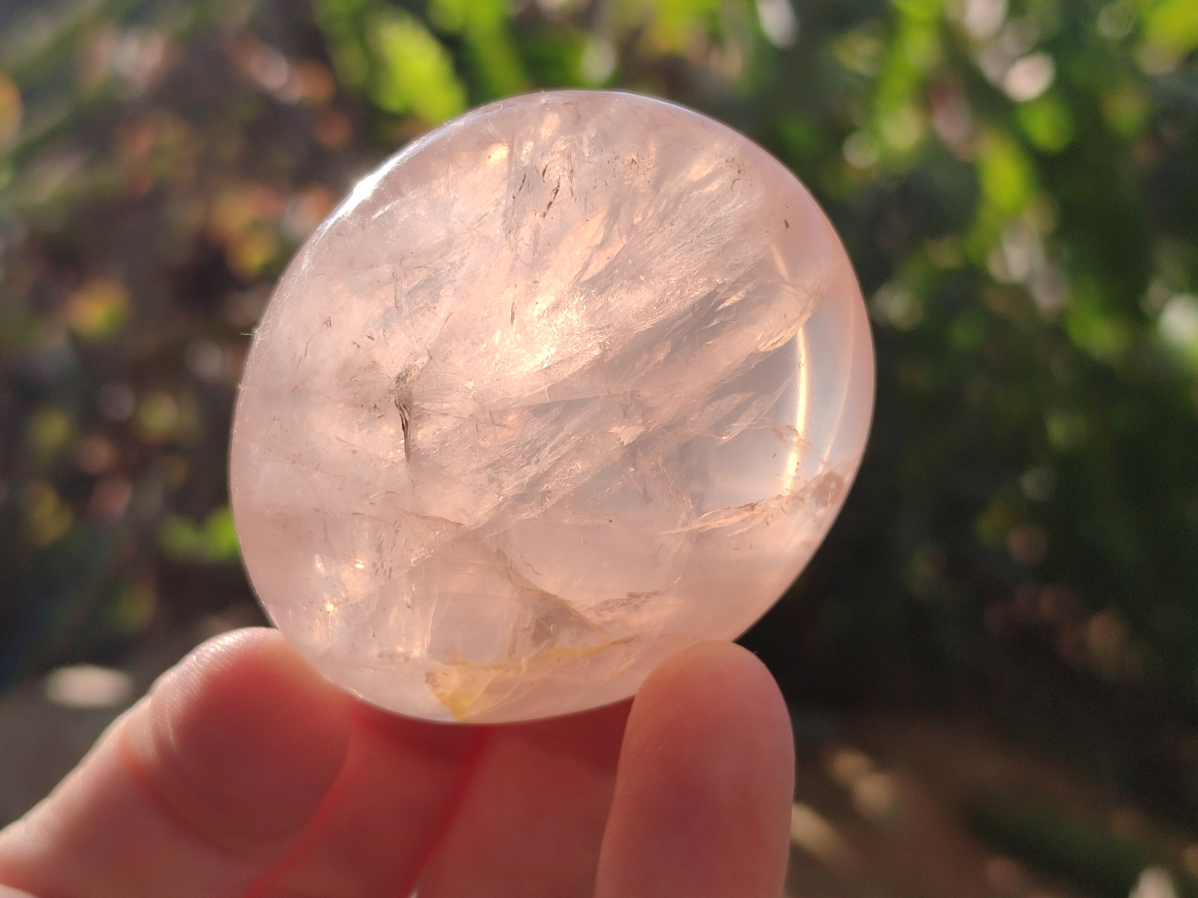 Polished Gemmy Rose Quartz Palm Stones x 12 From Madagascar - Toprock Gemstones and Minerals 