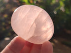 Polished Gemmy Rose Quartz Palm Stones x 12 From Madagascar - Toprock Gemstones and Minerals 