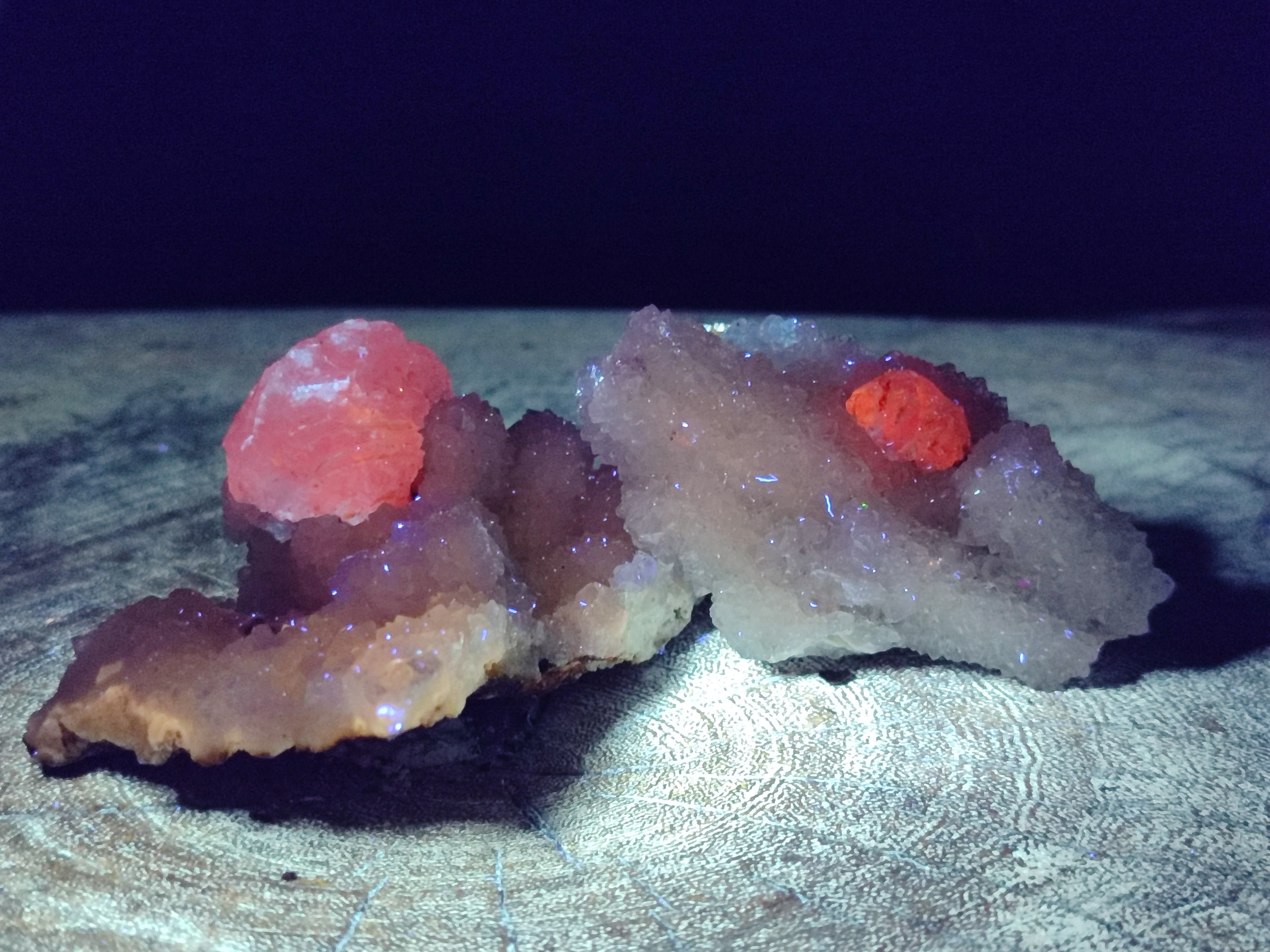 Natural Drusy Snow Finger Crystal Clusters x 12 From Albert's Mountain, Lesotho - Toprock Gemstones and Minerals 