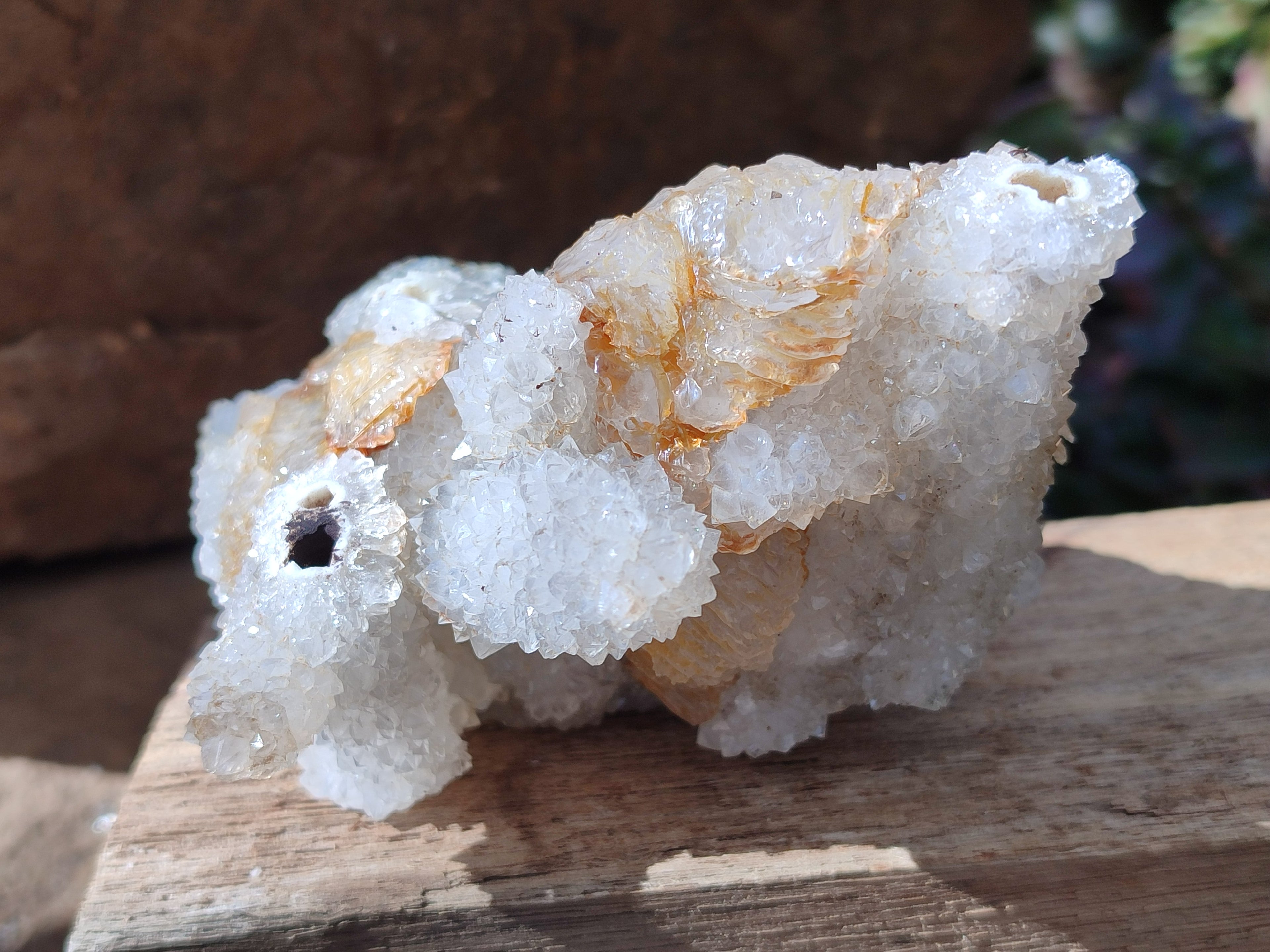Natural Drusy Snow Finger Crystal Clusters x 12 From Albert's Mountain, Lesotho - Toprock Gemstones and Minerals 