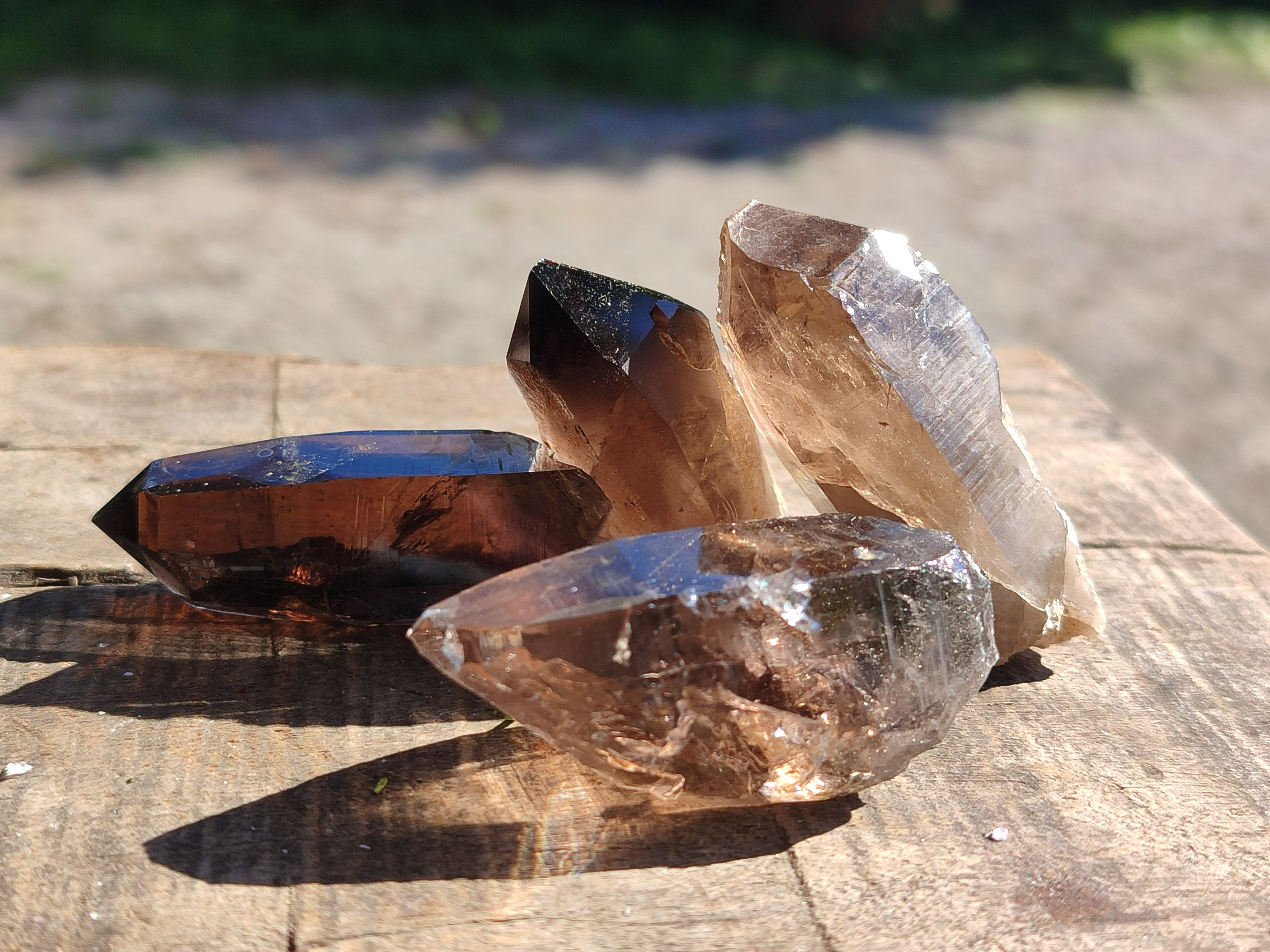 Natural Smokey Quartz Crystals x 35 From Mulanje, Malawi - Toprock Gemstones and Minerals 