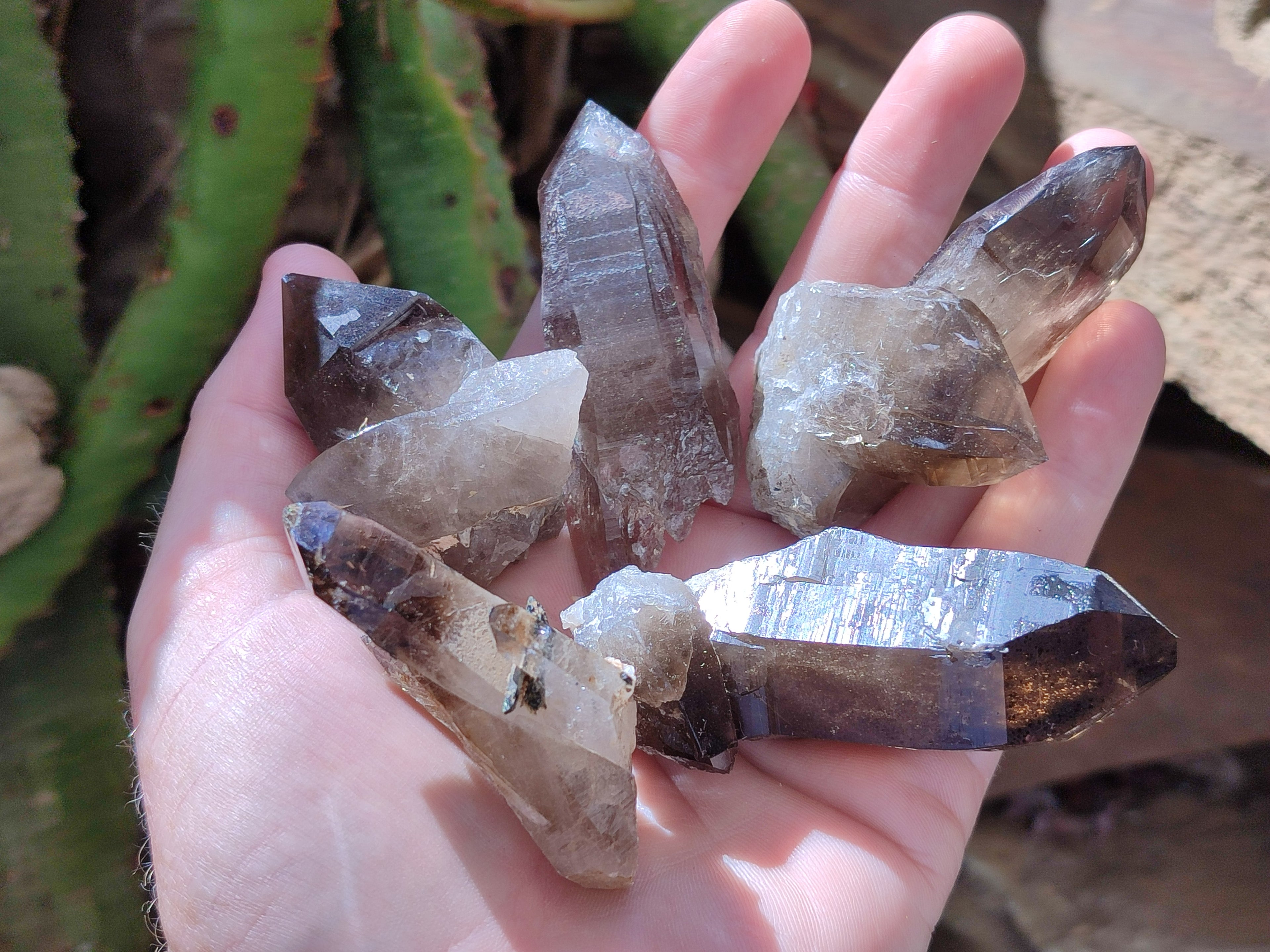 Natural Smokey Quartz Crystals x 35 From Mulanje, Malawi - Toprock Gemstones and Minerals 