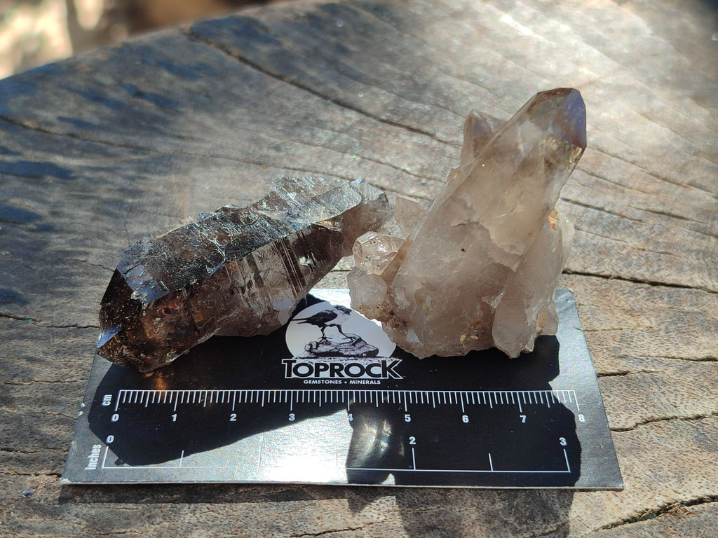 Natural Smokey Quartz Crystals x 35 From Mulanje, Malawi - Toprock Gemstones and Minerals 