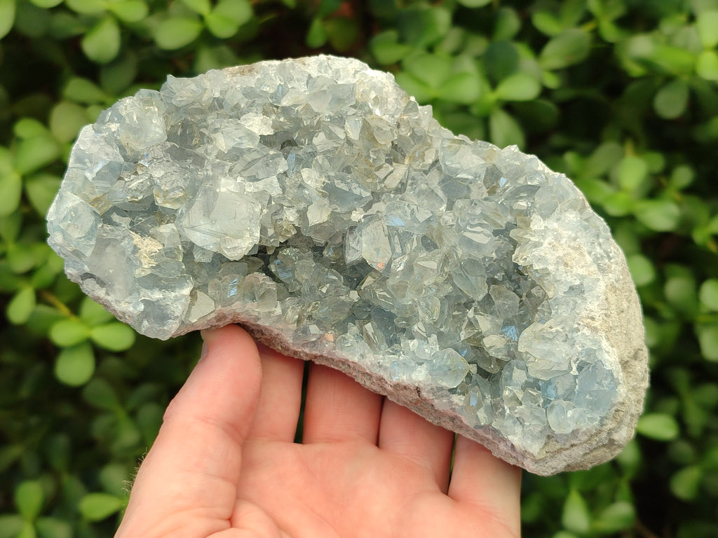 Natural Blue Celestite Geode Specimens x 3 From Sakoany, Madagascar - Toprock Gemstones and Minerals 