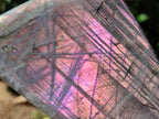 Polished Rare Purple Sunset Flash Labradorite Standing Free Forms x 3 From Madagascar - Toprock Gemstones and Minerals 
