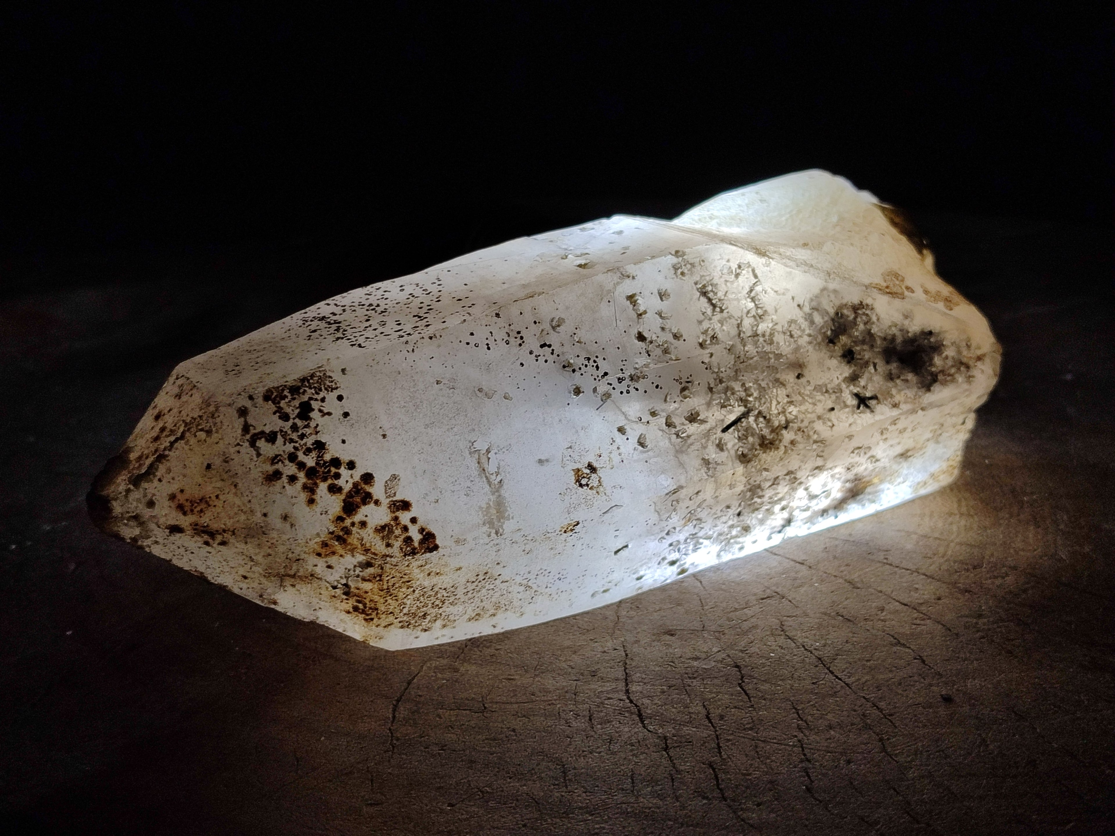 Natural Large Smokey Quartz Crystals with Schorl and Hyalite Opal x 2 From Erongo, Namibia - Toprock Gemstones and Minerals 