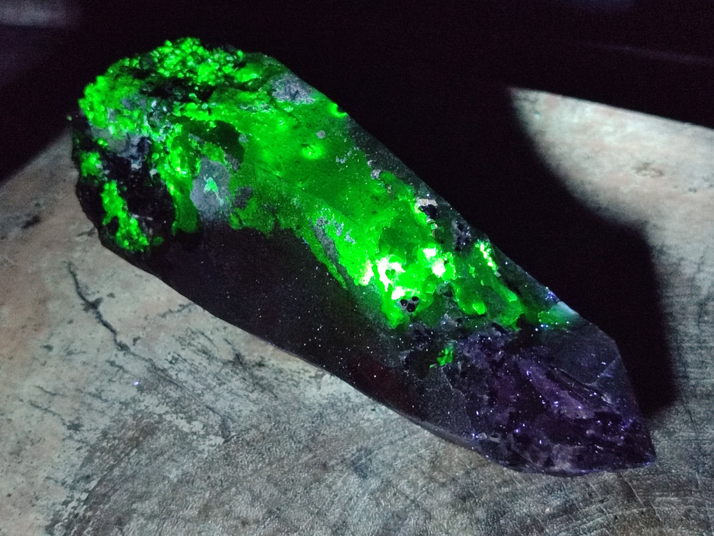 Natural Large Smokey Quartz Crystals with Schorl and Hyalite Opal x 2 From Erongo, Namibia - Toprock Gemstones and Minerals 