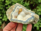 Natural Blue Lace Agate Geode Specimens x 6 From Nsanje, Malawi - Toprock Gemstones and Minerals 