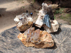 Natural Smokey Quartz with Aegirine and Feldspar Clusters x 3 From Zomba Plateau, Malawi - Toprock Gemstones and Minerals 