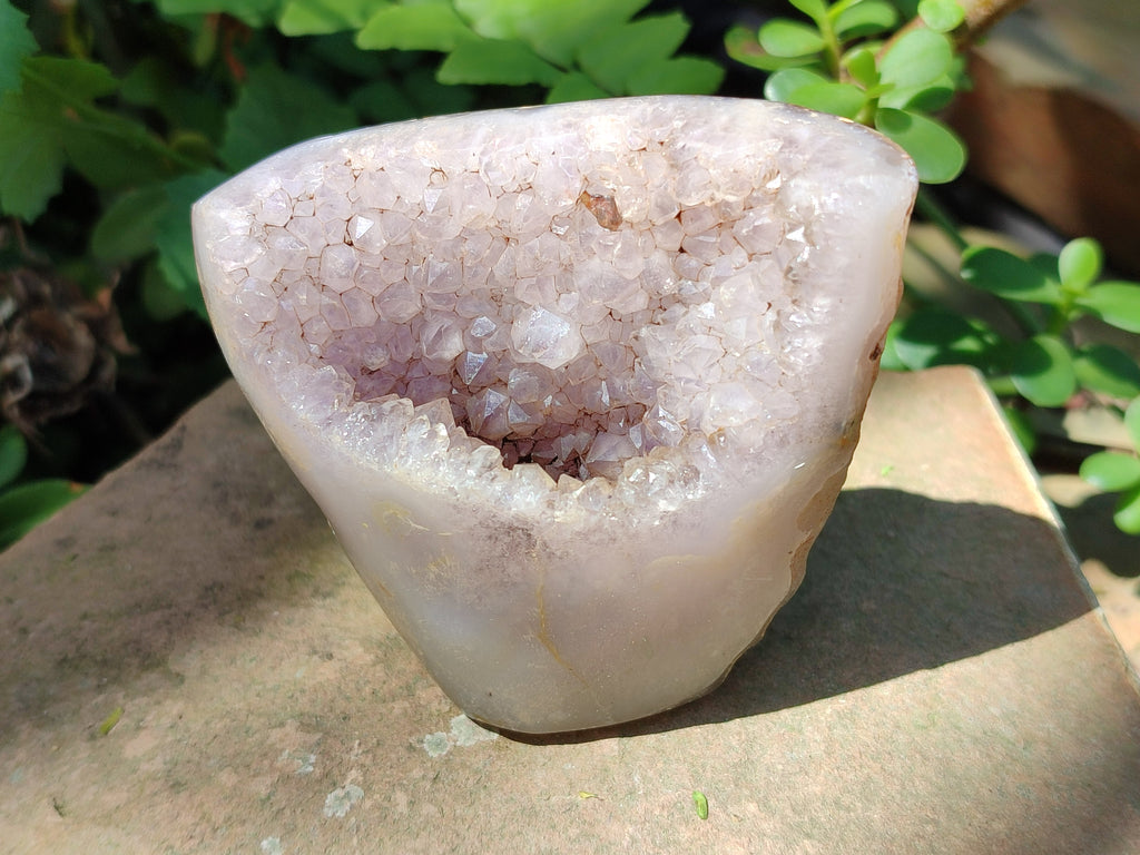 Polished Mixed Crystalline Agate Geodes x 6 From Maintirano, Madagascar - Toprock Gemstones and Minerals 