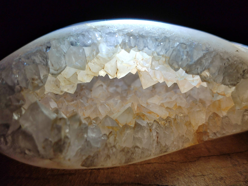 Polished Mixed Crystalline Agate Geodes x 6 From Maintirano, Madagascar - Toprock Gemstones and Minerals 