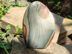 Polished Polychrome Jasper Standing Free Forms x 3 From NW Coast, Madagascar - Toprock Gemstones and Minerals 