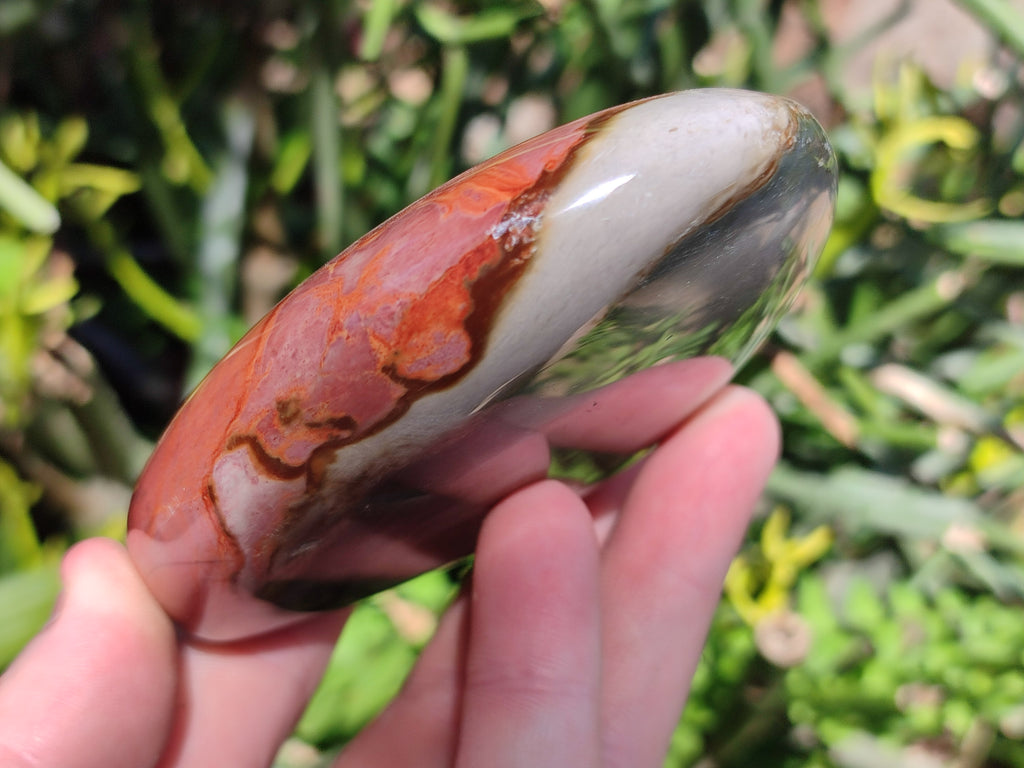 Polished Polychrome Jasper Standing Free Forms x 3 From NW Coast, Madagascar - Toprock Gemstones and Minerals 