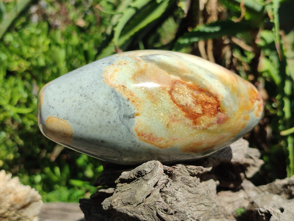 Polished Polychrome Jasper Standing Free Forms x 3 From NW Coast, Madagascar - Toprock Gemstones and Minerals 