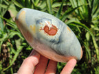 Polished Polychrome Jasper Standing Free Forms x 3 From NW Coast, Madagascar - Toprock Gemstones and Minerals 