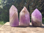Polished Chevron Amethyst Crystals x 6 From Madagascar - Toprock Gemstones and Minerals 