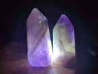 Polished Chevron Amethyst Crystals x 6 From Madagascar - Toprock Gemstones and Minerals 