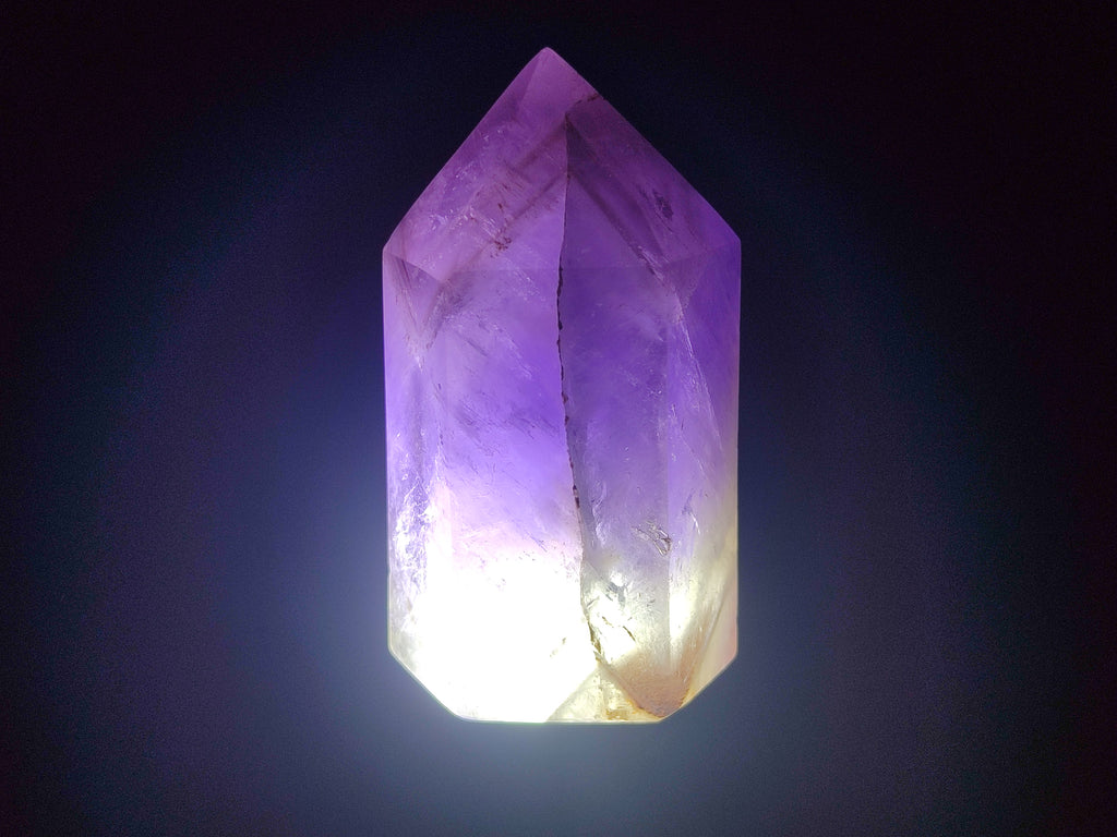 Polished Chevron Amethyst Crystals x 6 From Madagascar - Toprock Gemstones and Minerals 