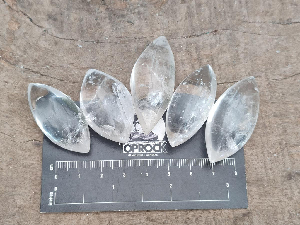 Polished Rock Crystal Quartz "Angel Tears" Free Forms x 70 From Madagascar - Toprock Gemstones and Minerals 