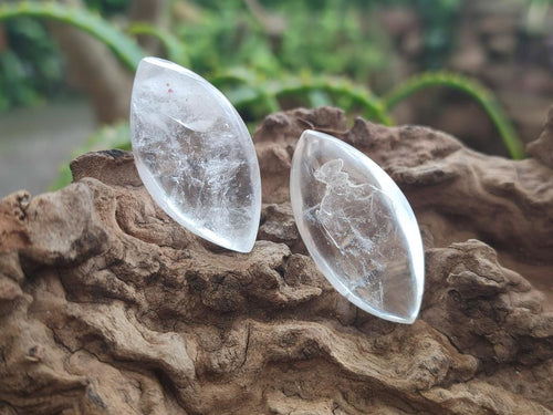 Polished Rock Crystal Quartz "Angel Tears" Free Forms x 70 From Madagascar - Toprock Gemstones and Minerals 