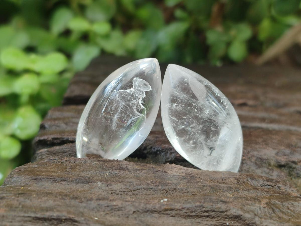 Polished Rock Crystal Quartz "Angel Tears" Free Forms x 70 From Madagascar - Toprock Gemstones and Minerals 