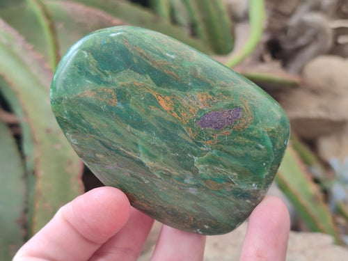Polished Chrome Verdite Gemstone Palm Stones x 12 From Zimbabwe - Toprock Gemstones and Minerals 