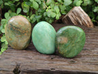Polished Chrome Verdite Gemstone Palm Stones x 12 From Zimbabwe - Toprock Gemstones and Minerals 