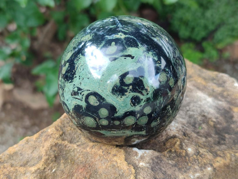 Polished Stromatolite Spheres x 3 From Katsepy, Madagascar - Toprock Gemstones and Minerals 