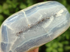 Polished Blue Lace Agate Standing Free Forms x 3 From Nsanje, Malawi - Toprock Gemstones and Minerals 