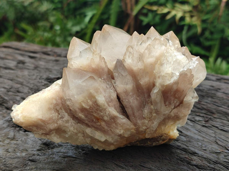 Natural Phantom Cascading Smokey Luena Quartz Clusters x 3 From Luena, Congo - Toprock Gemstones and Minerals 