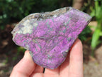 Polished Metallic Purpurite Slices x 3 From Erongo, Namibia - Toprock Gemstones and Minerals 