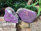 Polished Metallic Purpurite Slices x 3 From Erongo, Namibia - Toprock Gemstones and Minerals 