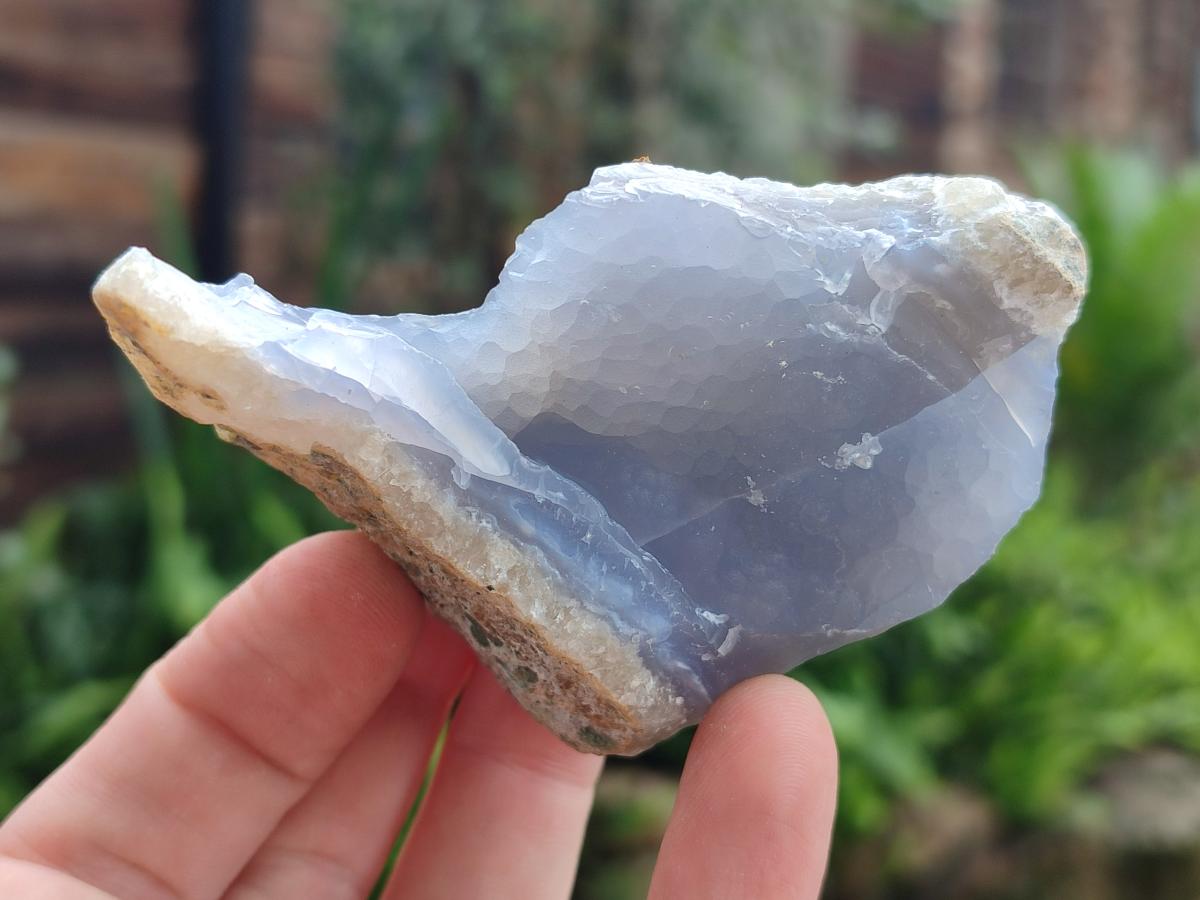 Natural Blue Lace Agate Geode Specimens x 12 From Nsanje, Malawi - Toprock Gemstones and Minerals 