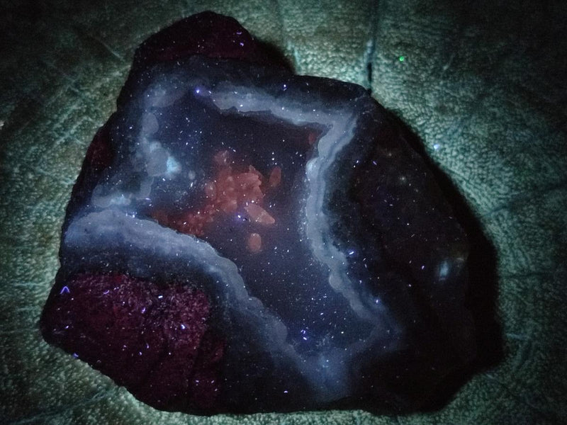 Natural Blue Lace Agate Geode Specimens x 12 From Nsanje, Malawi - Toprock Gemstones and Minerals 