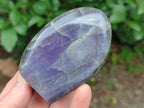 Polished Rare Purple Sunset Flash Labradorite Standing Free Forms x 12 From Madagascar - Toprock Gemstones and Minerals 