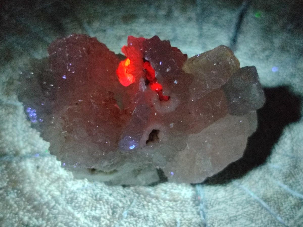 Natural Small Drusy Snow Finger Crystal Clusters x 35 From Albert's Mountain, Lesotho - Toprock Gemstones and Minerals 