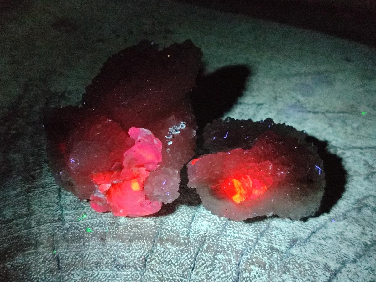 Natural Small Drusy Snow Finger Crystal Clusters x 35 From Albert's Mountain, Lesotho - Toprock Gemstones and Minerals 