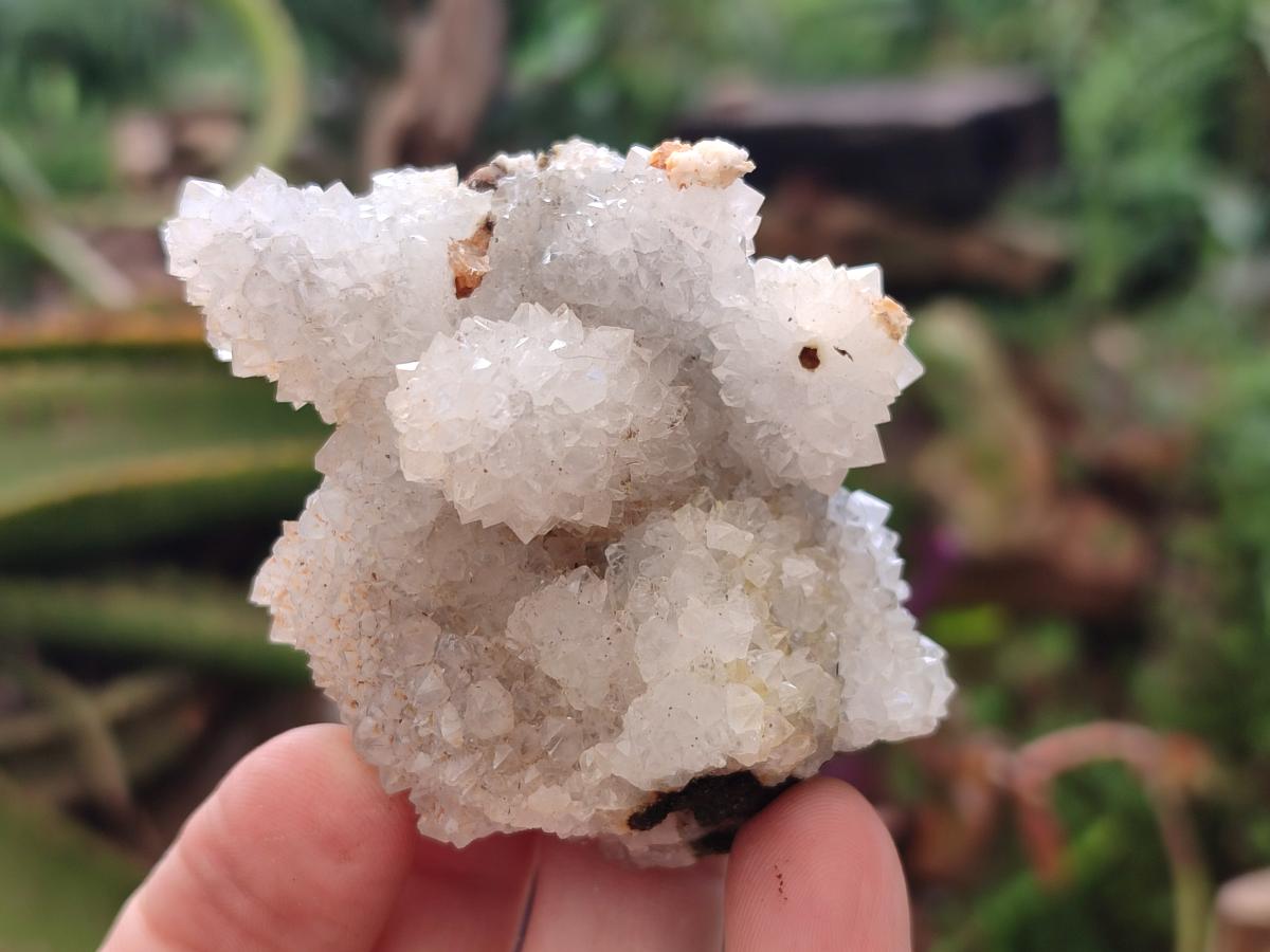 Natural Small Drusy Snow Finger Crystal Clusters x 35 From Albert's Mountain, Lesotho - Toprock Gemstones and Minerals 