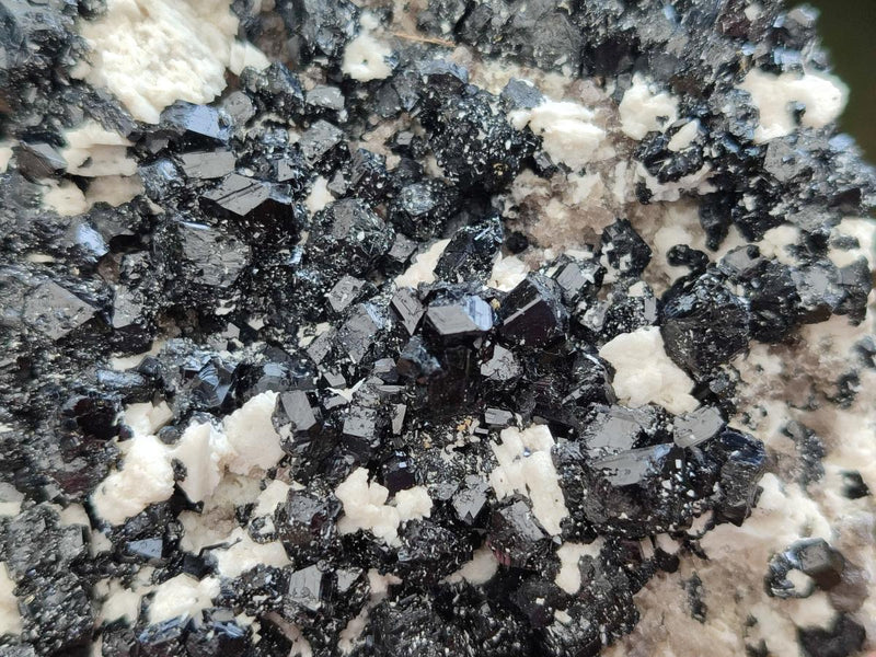Natural Schorl Black Tourmaline with Feldspar Specimens x 2 From Erongo, Namibia - Toprock Gemstones and Minerals 
