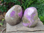 Polished Stichtite Standing Free Forms x 3 From Barberton, South Africa - Toprock Gemstones and Minerals 