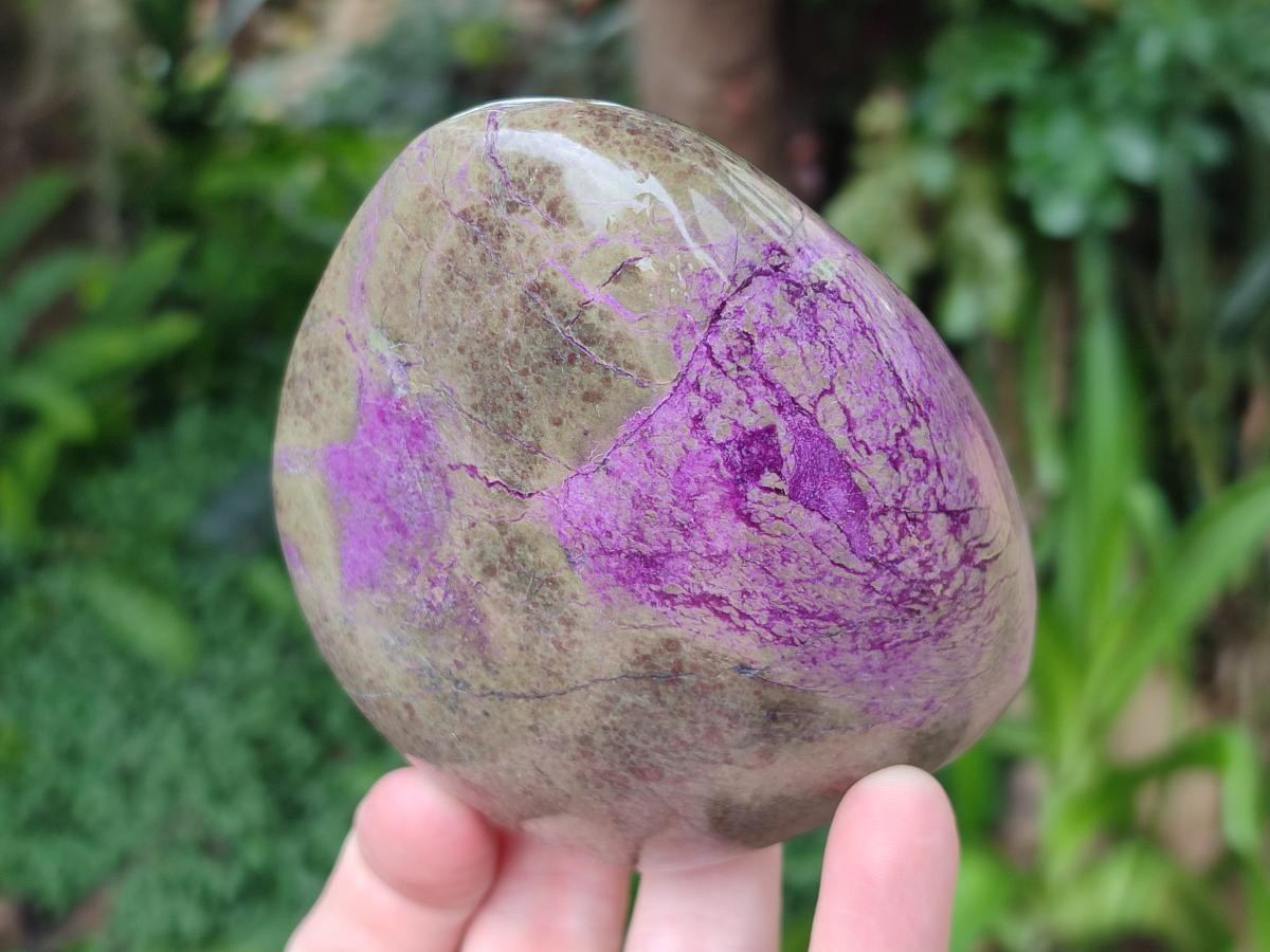 Polished Stichtite Standing Free Forms x 3 From Barberton, South Africa - Toprock Gemstones and Minerals 
