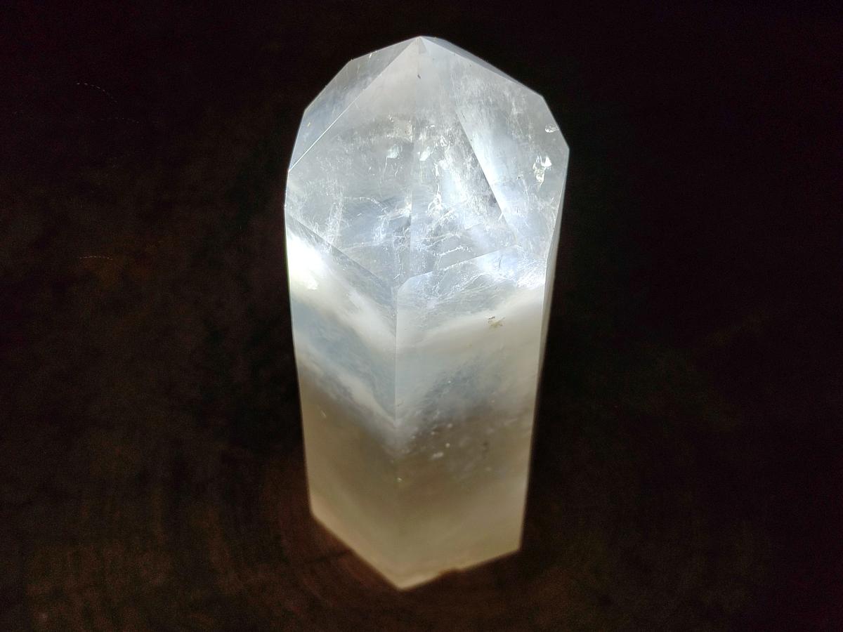 Polished Large Clear Quartz Display Crystal x 1 From Madagascar - Toprock Gemstones and Minerals 