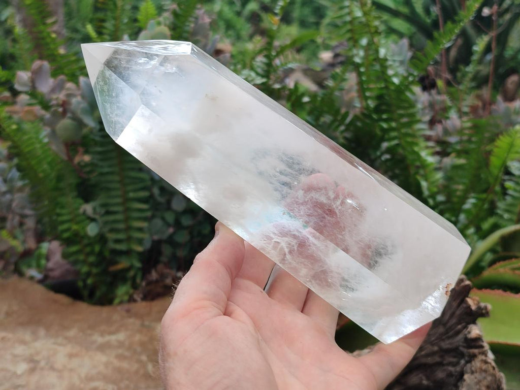 Polished Large Clear Quartz Display Crystal x 1 From Madagascar - Toprock Gemstones and Minerals 